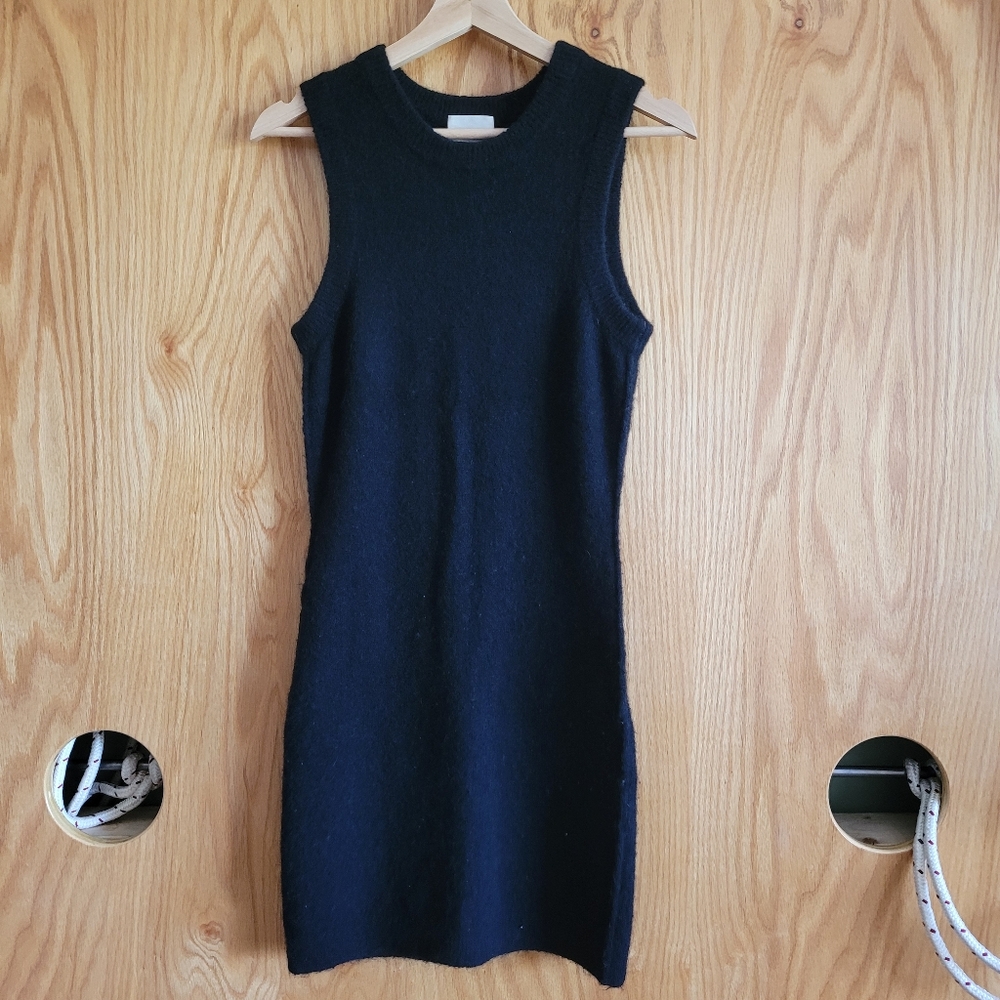 Wilfred Free Classy Timeless Sleeveless Alpaca Italy Wool Blend Sweater Dress XS